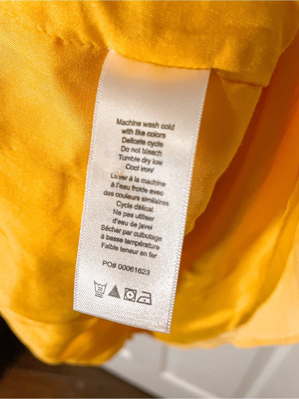 rag & bone Calista Silk-blend Mini Dress In Yellow Smocked-waist - Picture 8 of 8